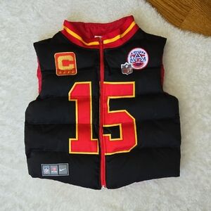 Custom Made Mahomes #15 Puffer Vest
